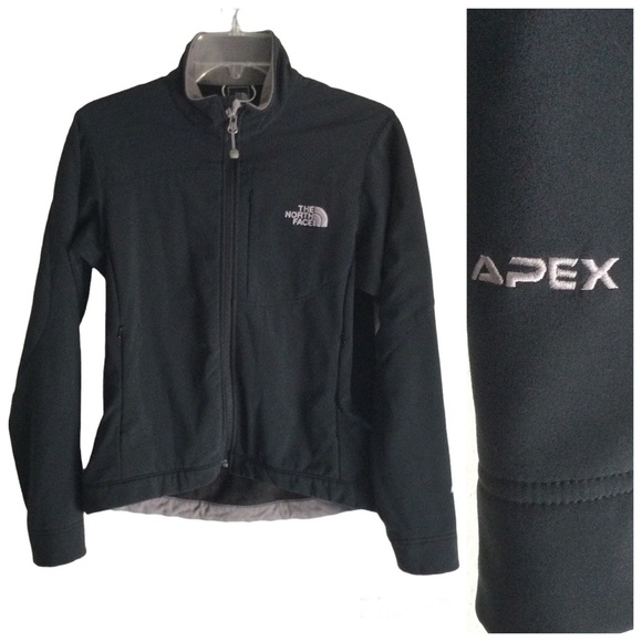 THE NORTH FACE Women’s Apex Soft Shell Full Zip Jacket Black Sz Small - Picture 1 of 13